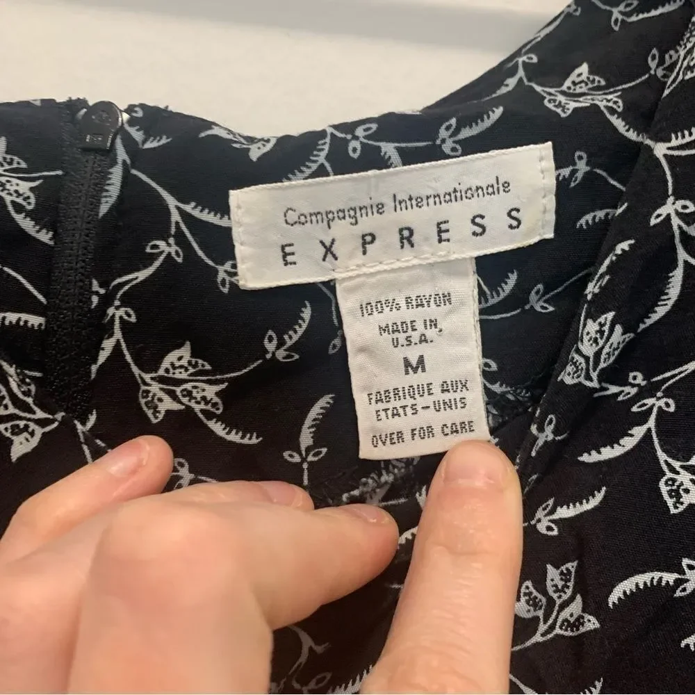 Compagnie Internationale Express Zip Up Jumpsuit Size Medium